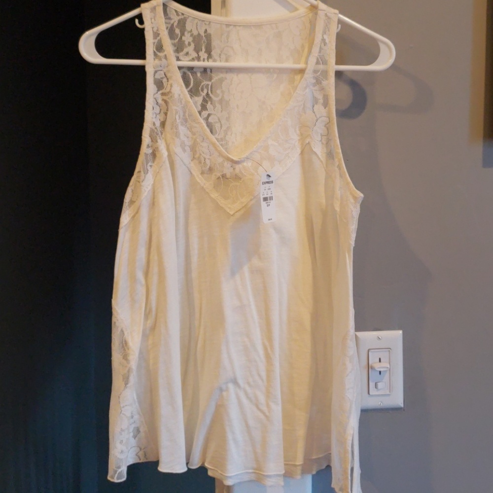 Sheer Cream Express Top